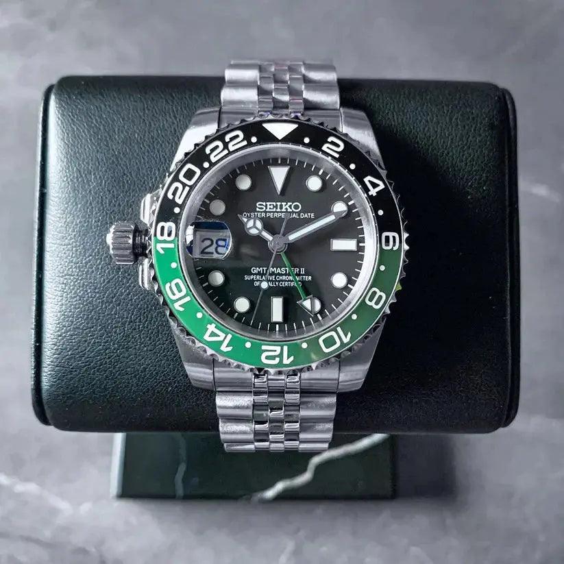 Seiko Mod GMT Sprite - Seiko Mod : Personnalisez Votre Montre avec des Modifications Uniques et Élégantes